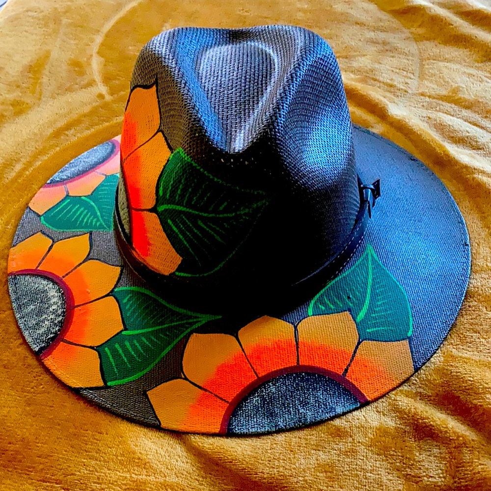 “ Authentic Mexican hand painted “ Panama hat!!!